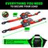 2" x 10' Retractable Ratchet Straps