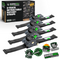 4-pack of Rhino USA 2 inch by 10 foot retractable e-track ratchet straps in black with storage bag