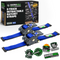 2-pack of Rhino USA 2 inch by 10 foot retractable e-track ratchet straps in blue with storage bag