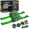 2-pack of Rhino USA 2 inch by 10 foot retractable e-track ratchet straps in green with storage bag