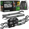2" x 10' Retractable Ratchet Straps