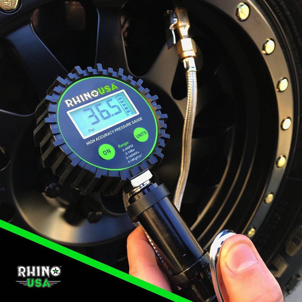 200 PSI Tire Inflator Gauge Gauges Rhino USA, Inc. 