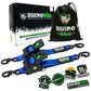 2" x 10' Retractable Ratchet Straps (2-Pack)
