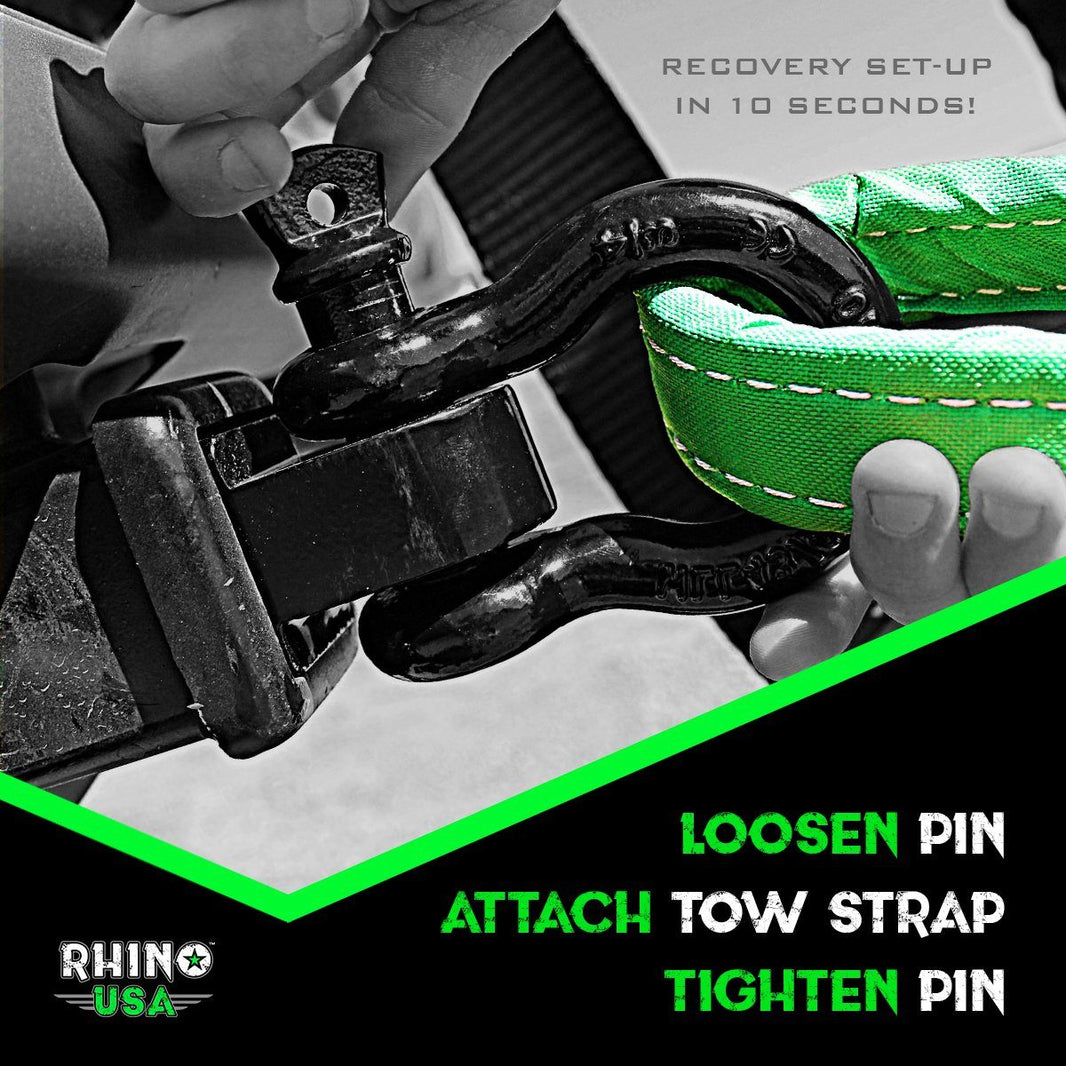 Best Shackle Hitch Receiver (2" Recovery Hitch) Rhino USA