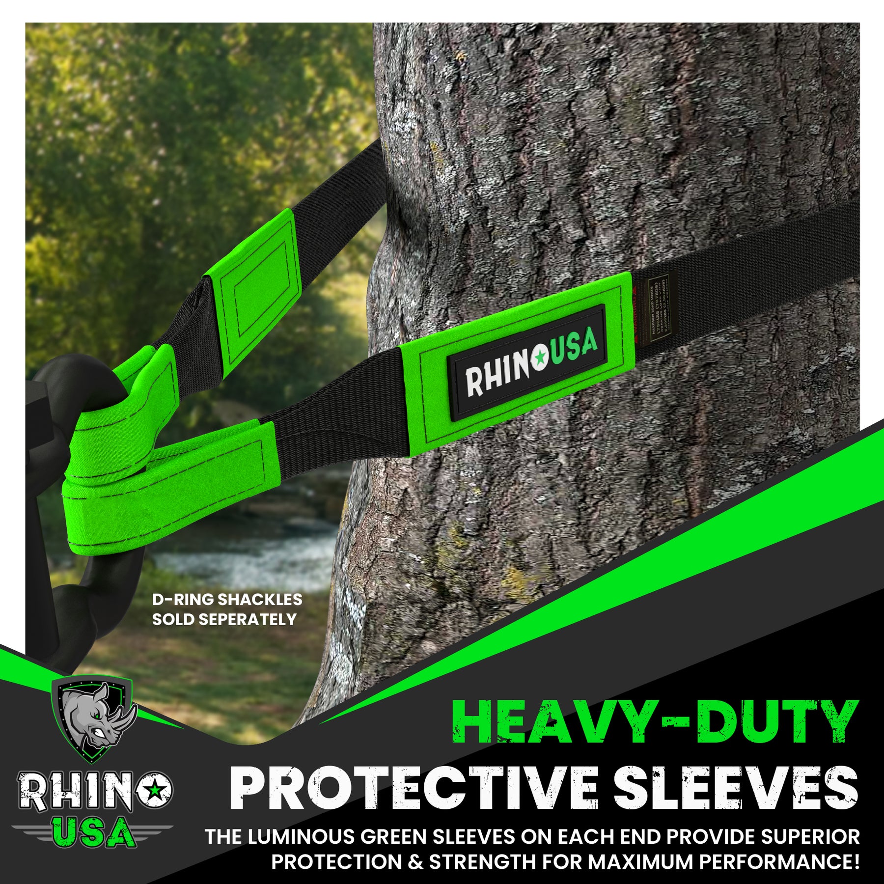 Best Recovery Tow Strap (3" Ultimate) Rhino USA