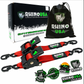 2" x 10' Retractable Ratchet Straps (2-Pack)