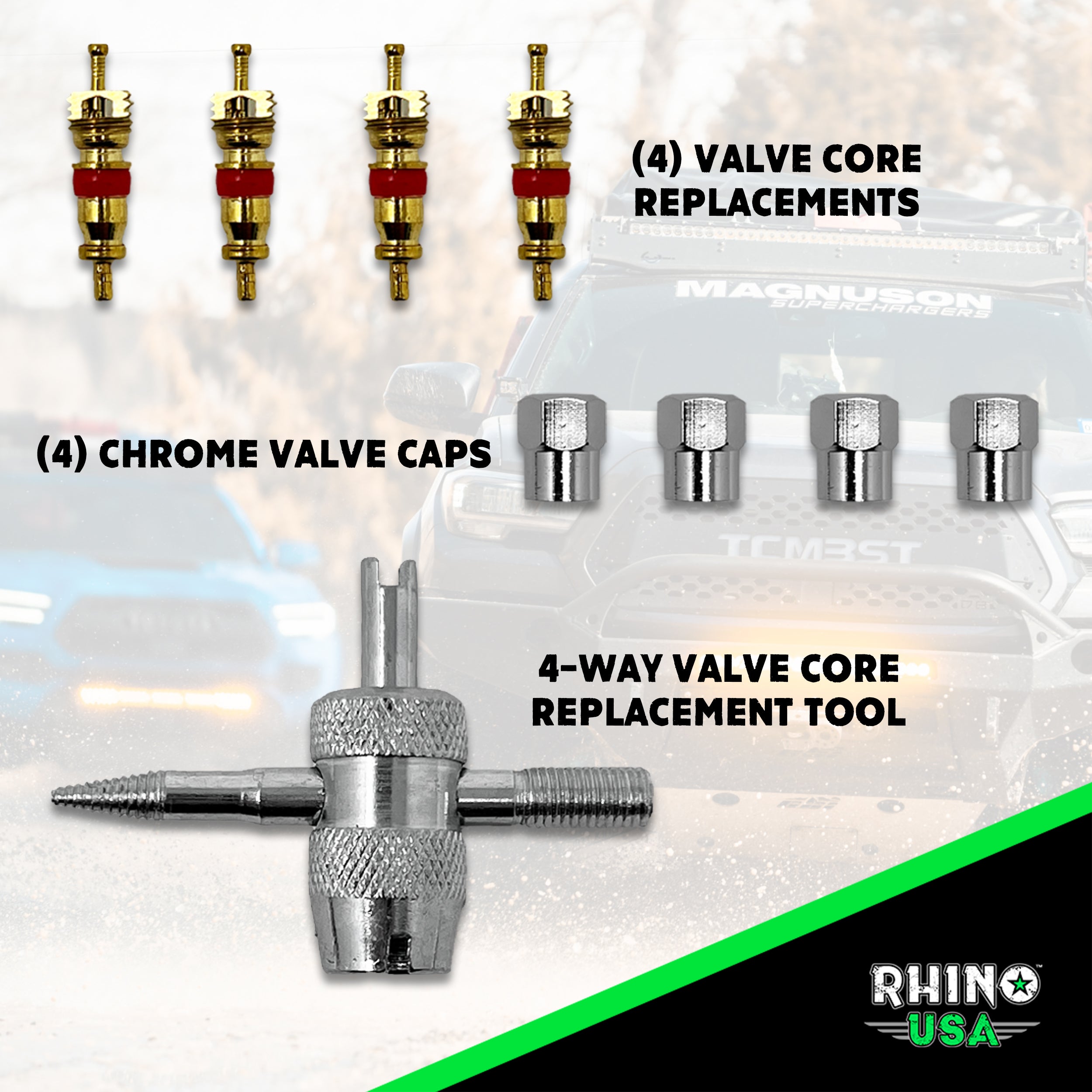 RapidFlow™ Tire Deflator Gauge (0-60 PSI)