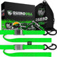 1.5" x 8' Cambuckle Tie-Down Straps (2-Pack) Rhino USA, Inc. Lime 