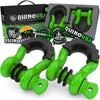 3/4" D-Ring Shackle Set (2-Pack) Recovery Rhino USA, Inc. Gecko Green 
