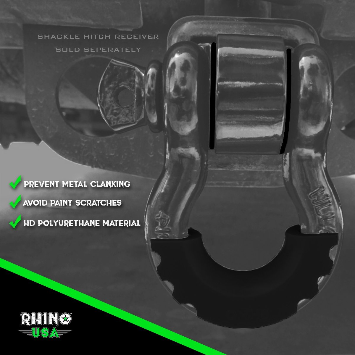 D-Ring Shackle Isolators Recovery Rhino USA 