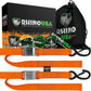 1.5" x 8' Cambuckle Tie-Down Straps (2-Pack) Rhino USA, Inc. Orange 