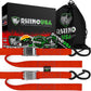 1.5" x 8' Cambuckle Tie-Down Straps (2-Pack) Rhino USA, Inc. Red 