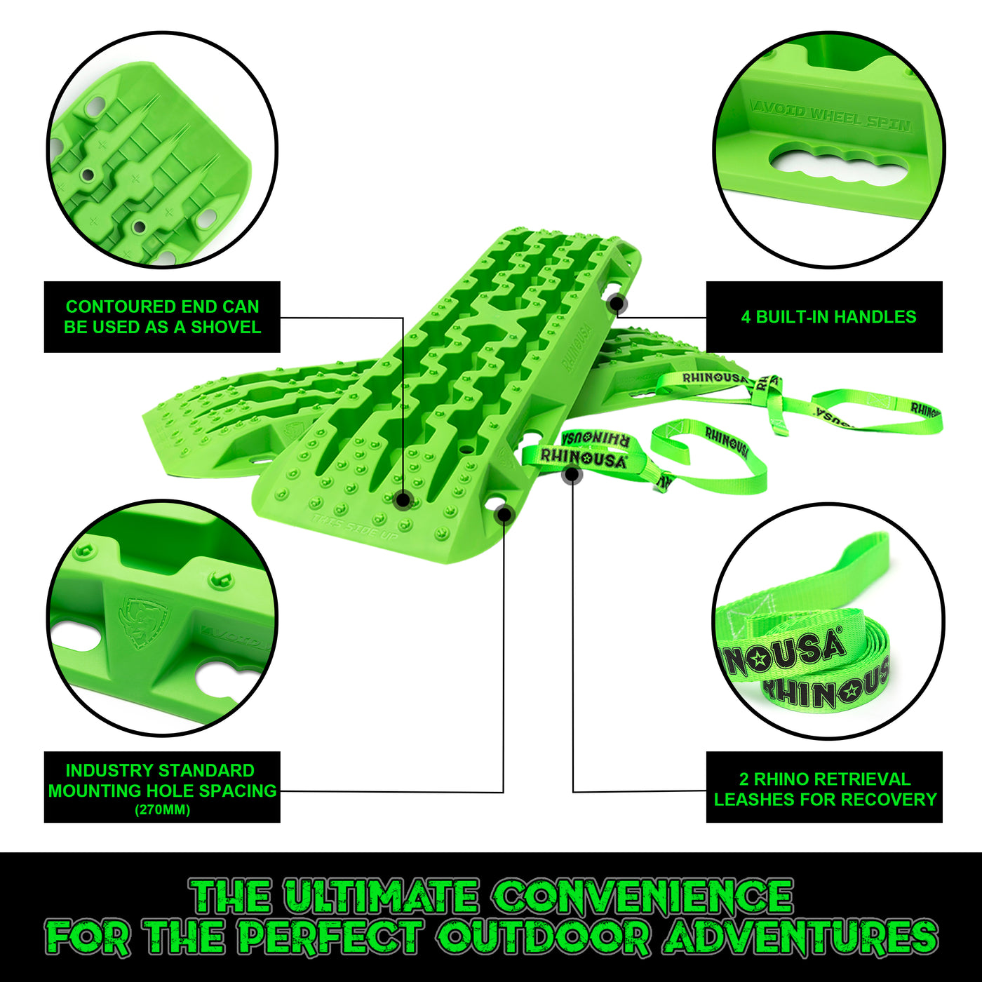 OffRoad Recovery Traction Boards (Pair) Rhino USA