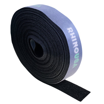 Velcro® Brand ONE-WRAP® Hook And Loop Back To Back Strapping 1cm Wide 25 Metres Roll (Green) | Multiples Sent As Continuous Length